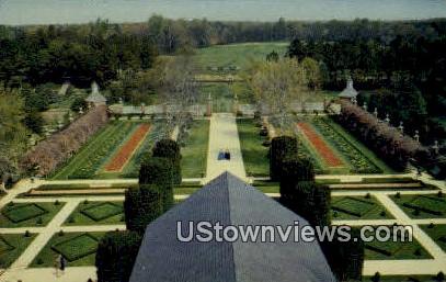 Ballroom Garden Governors Palace  - Williamsburg, Virginia VA Postcard