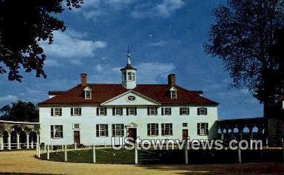 West Front Of Mansion  - Mount Vernon, Virginia VA Postcard