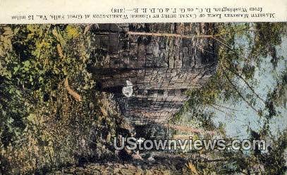 Massive Masonry Lock Of Canal - Great Falls, Virginia VA Postcard