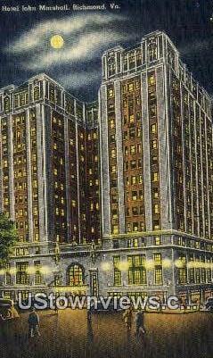 Hotel John Marshall  - Richmond, Virginia VA Postcard