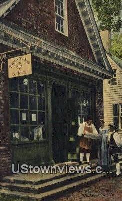 The Printing Office  - Williamsburg, Virginia VA Postcard