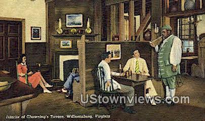 interior Of Chownings Tavern  - Williamsburg, Virginia VA Postcard