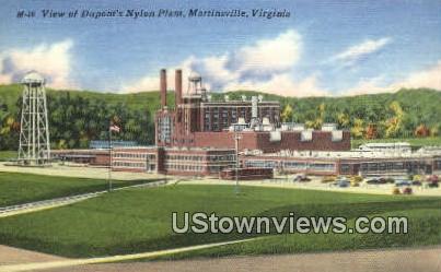 Duponts Nylon Plant  - Martinsville, Virginia VA Postcard