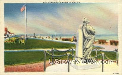 Figurehead  - Virginia Beach Postcards, Virginia VA Postcard