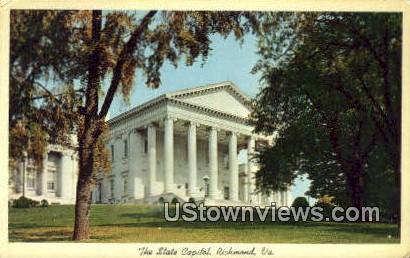 The State Capitol  - Richmond, Virginia VA Postcard