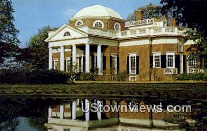 Monticello Home Of Jefferson  - Charlottesville, Virginia VA Postcard