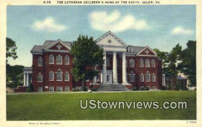 Lutheran Children's Home - Salem, Virginia VA Postcard