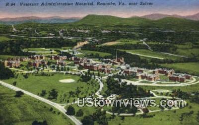 Veterans Administration Hospital  - Roanoke, Virginia VA Postcard