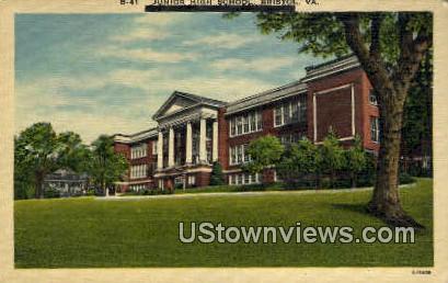 Junior High School - Bristol, Virginia VA Postcard
