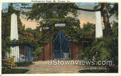 Washingtons Tomb  - Mount Vernon, Virginia VA Postcard