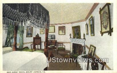 New Jersey Room - Mount Vernon, Virginia VA Postcard