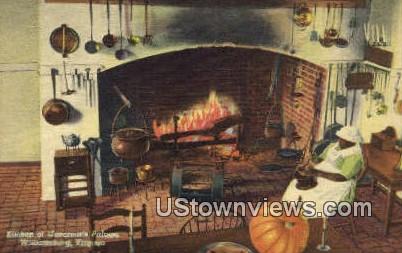 Kitchen Of Governors Palace  - Williamsburg, Virginia VA Postcard