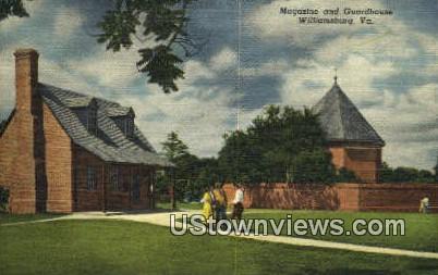 Magazine And Guardhouse - Williamsburg, Virginia VA Postcard