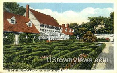 The Gardens  - Mount Vernon, Virginia VA Postcard