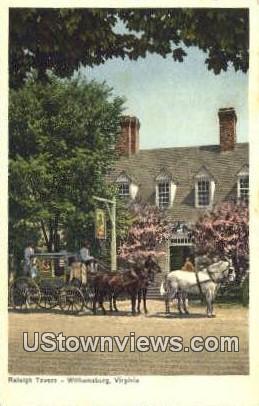 Raleigh Tavern - Williamsburg, Virginia VA Postcard