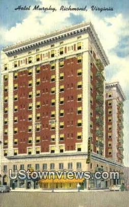 Hotel Murphy - Richmond, Virginia VA Postcard