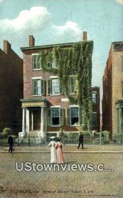 Home of General Robert E Lee  - Richmond, Virginia VA Postcard
