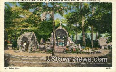 Cathedral Shrine Of The Transfiguration - Orkney Springs, Virginia VA Postcard
