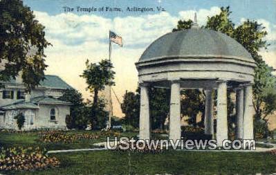 The Temple of Fame - Arlington, Virginia VA Postcard