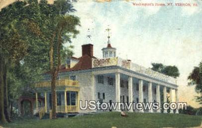 Washingtons Home  - Mount Vernon, Virginia VA Postcard