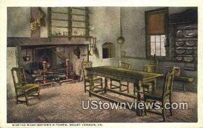 Martha Washingtons Kitchen  - Mount Vernon, Virginia VA Postcard