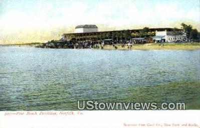 Pine Beach Pavilion  - Norfolk, Virginia VA Postcard