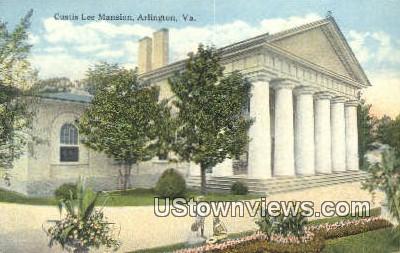 Custis Lee Mansion  - Arlington, Virginia VA Postcard