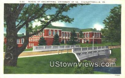 University of Virginia  - Charlottesville Postcard