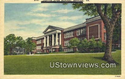 Junior High School  - Bristol, Virginia VA Postcard