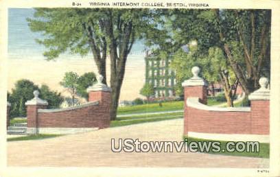 Virginia Intermont College  - Bristol Postcard