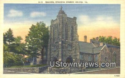 Emanuel Episcopal Church - Bristol, Virginia VA Postcard