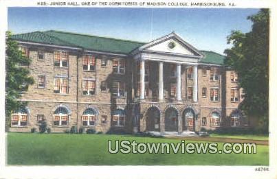 Madison College  - Harrisonburg, Virginia VA Postcard