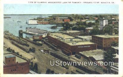 Terminal Warehouse  - Norfolk, Virginia VA Postcard