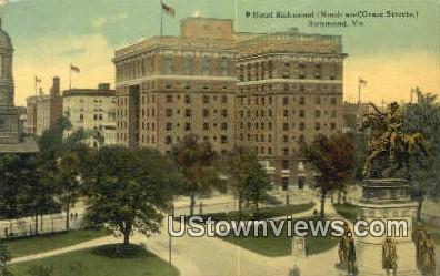 Hotel Richmond  - Virginia VA Postcard