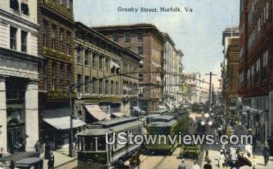 Granby Street  - Norfolk, Virginia VA Postcard