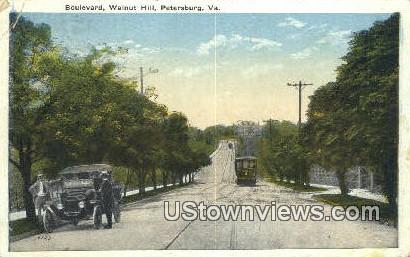 Boulevard Walnut Hill  - Petersburg, Virginia VA Postcard