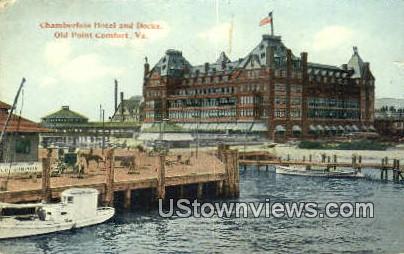 Chamberlain Hotel And Docks - Old Point Comfort, Virginia VA Postcard