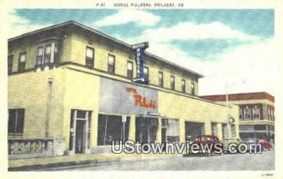 Hotel Pulaski  - Virginia VA Postcard
