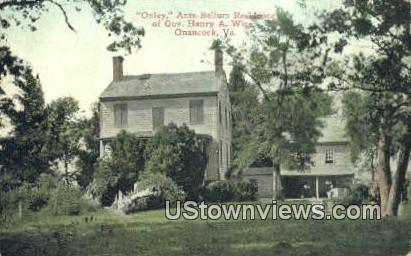 Onley Ante Bellum Residence  - Onancock, Virginia VA Postcard