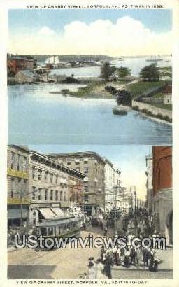 Granby Street  - Norfolk, Virginia VA Postcard