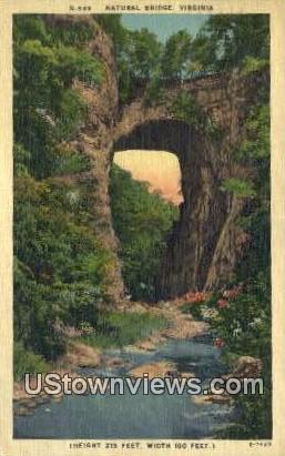 Natural Bridge, Virginia, VA, Postcard