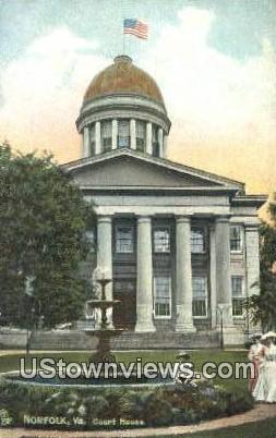 Court House  - Norfolk, Virginia VA Postcard