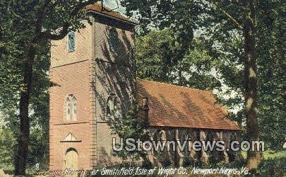 Benns Church Near Smithfield Isle  - Newport News, Virginia VA Postcard
