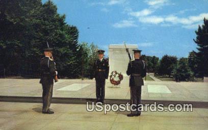 Tomb of the Unknowns - Arlington, Virginia VA Postcard