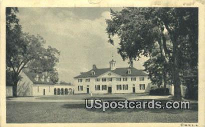 West Front - Mt Vernon, Virginia VA Postcard