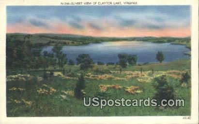 Claytor Lake, Virginia Postcard     ;       Claytor Lake, VA