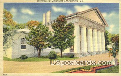 Custis-Lee Mansion - Arlington, Virginia VA Postcard