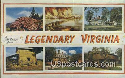 Mt Vernon, Virginia Postcard     ;       Mt Vernon, VA