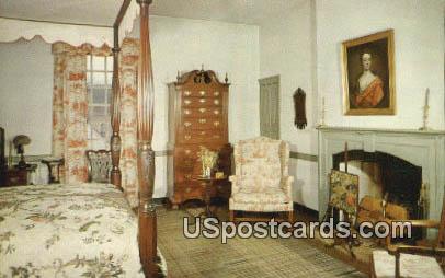 Bed Chamber, George Wythe House - Williamsburg, Virginia VA Postcard