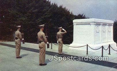 Tomb of the Unknown Soldier - Arlington National Cemetery, Virginia VA Postcard